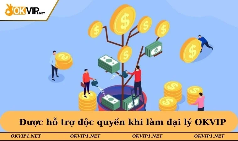Được hỗ trợ độc quyền khi làm đại lý OKVIP
